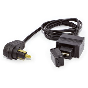 BAAS USB15 - USB-Steckdose mit DIN-Winkelstecker - Kabellänge: 1m