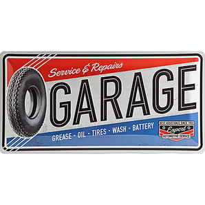 Blechschild Garage Masse: 50x25cm Nostalgic Art