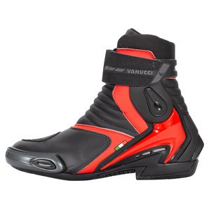 Vanucci VSB-2 Stiefel Schwarz Rot unter Stiefel/Schuhe/Socken>Sportstiefel
