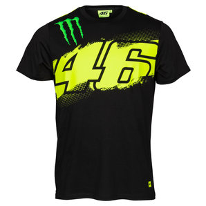 VR46 Monster Monza T-Shirt Schwarz Valentino Rossi unter Freizeitbekleidung > T-Shirts & Poloshirt