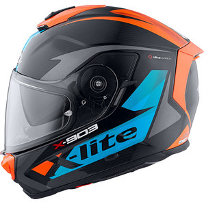 X-lite X-903 Ultra Carbon Nobiles Integralhelm Blau Orange unter Helme & Visiere > Integralhelme